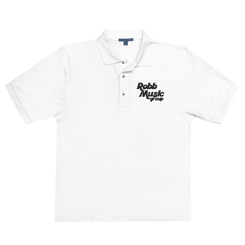 Robb Music Group Premium Polo Shirt - White