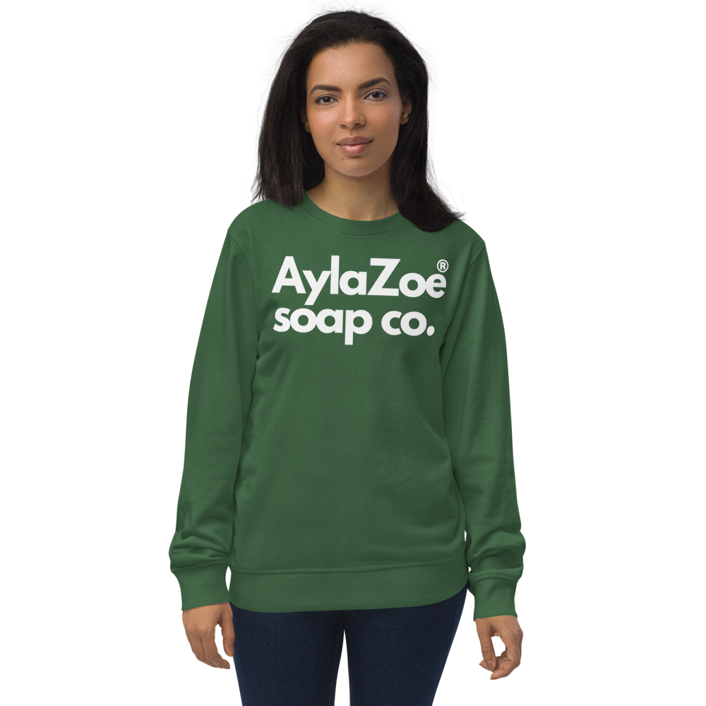AylaZoe Unisex Organic Sweatshirt - Bottle Green
