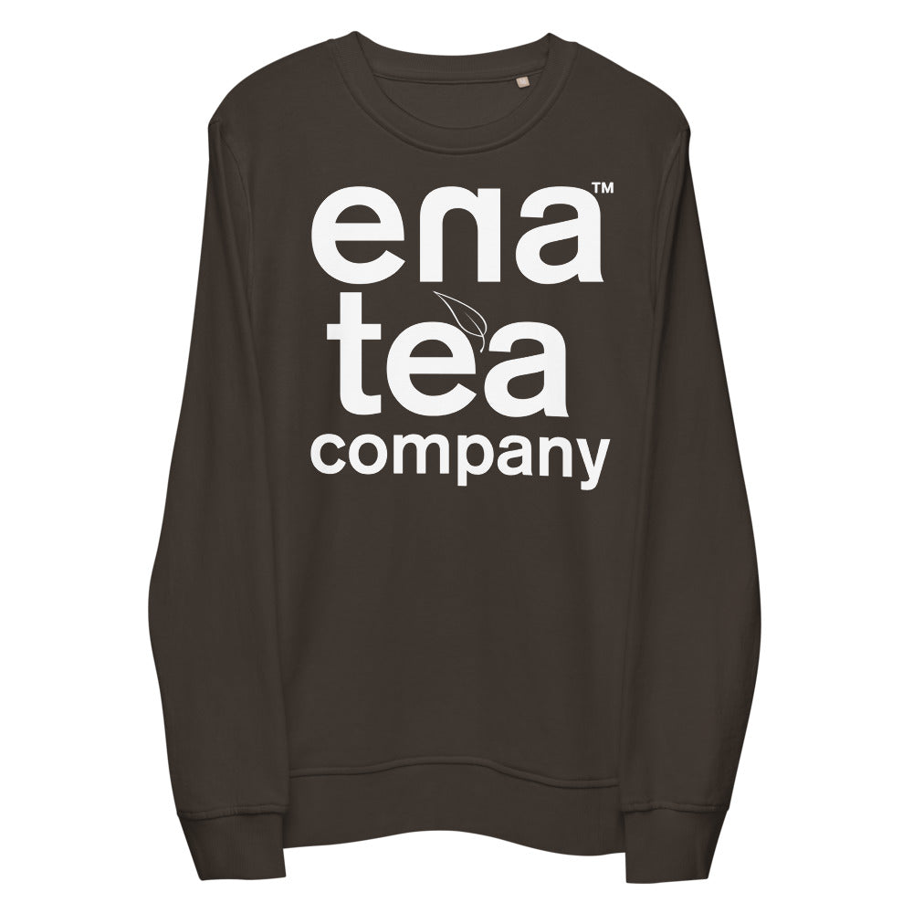 Ena Tea Company Unisex Organic Sweatshirt - Deep Charcoal Grey