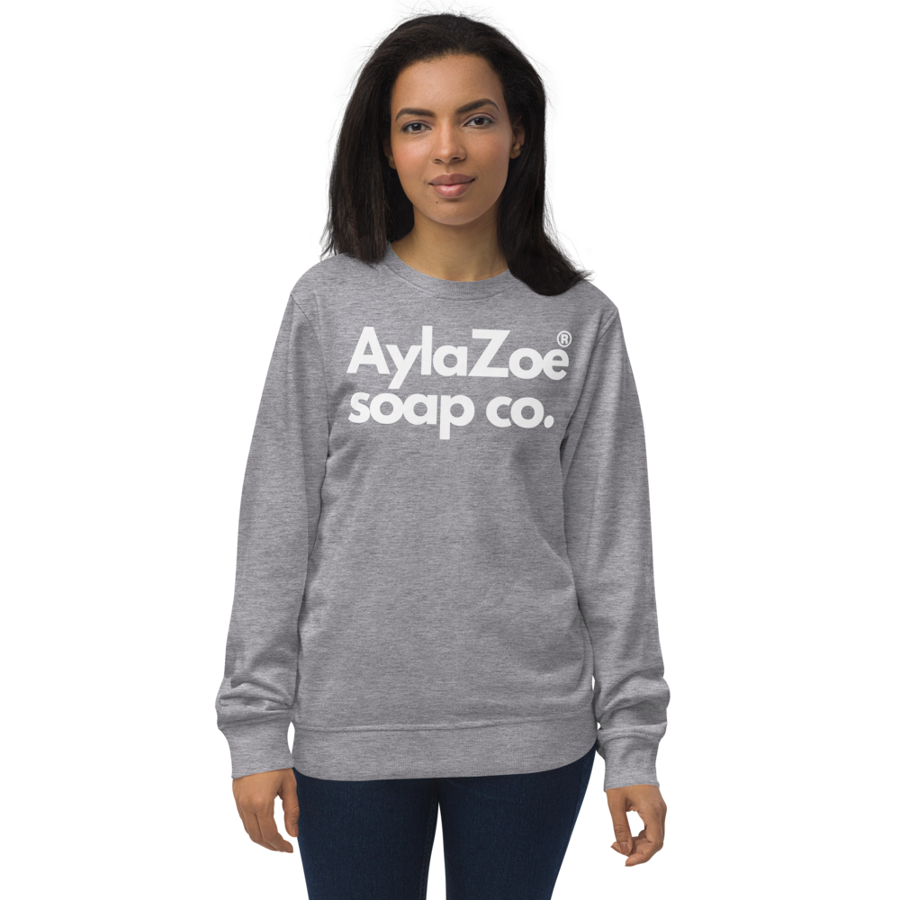 AylaZoe Unisex Organic Sweatshirt - Grey Melange