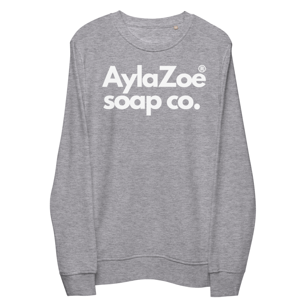 AylaZoe Unisex Organic Sweatshirt - Grey Melange