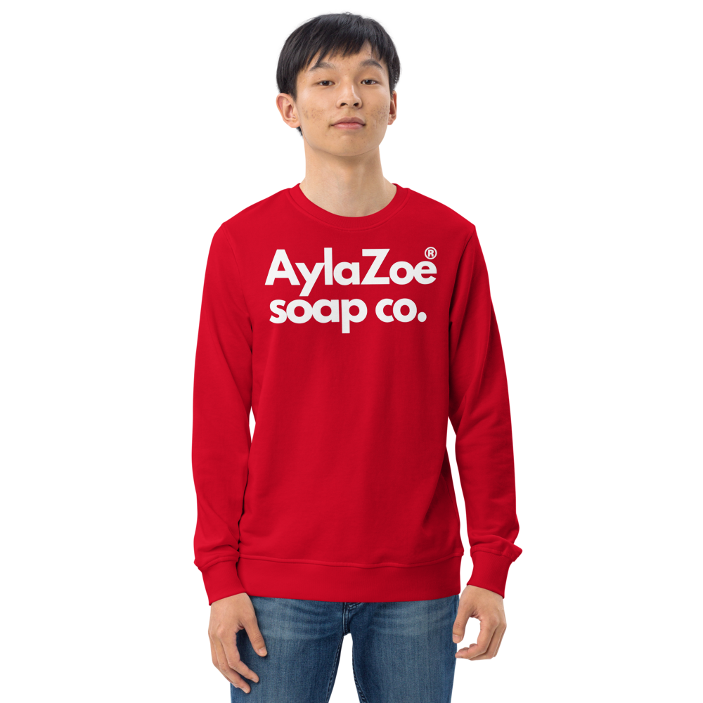 AylaZoe Unisex Organic Sweatshirt - Red