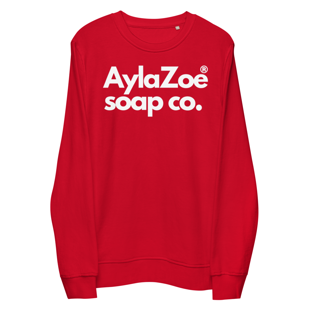 AylaZoe Unisex Organic Sweatshirt - Red