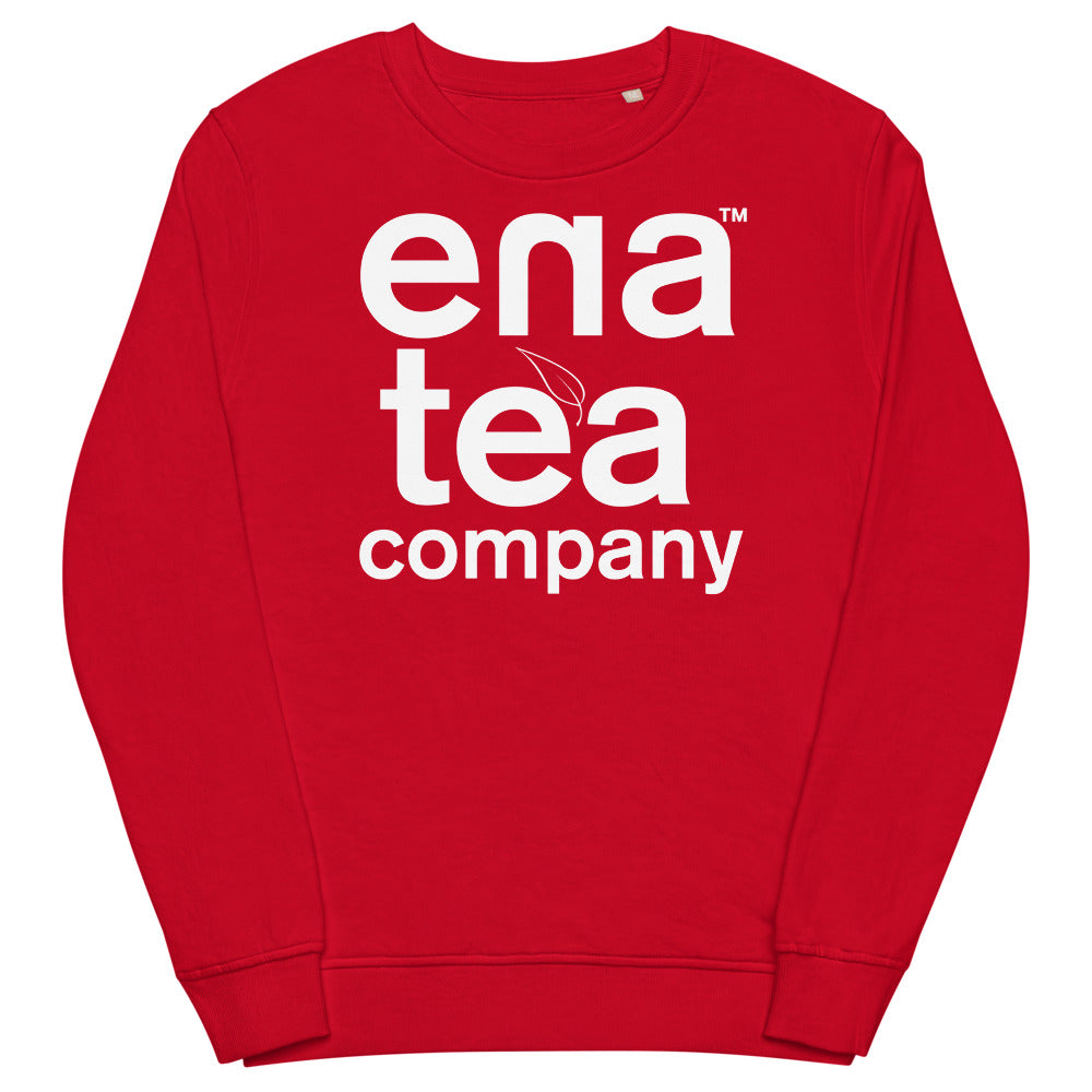 Ena Tea Company Unisex Organic Sweatshirt - Red