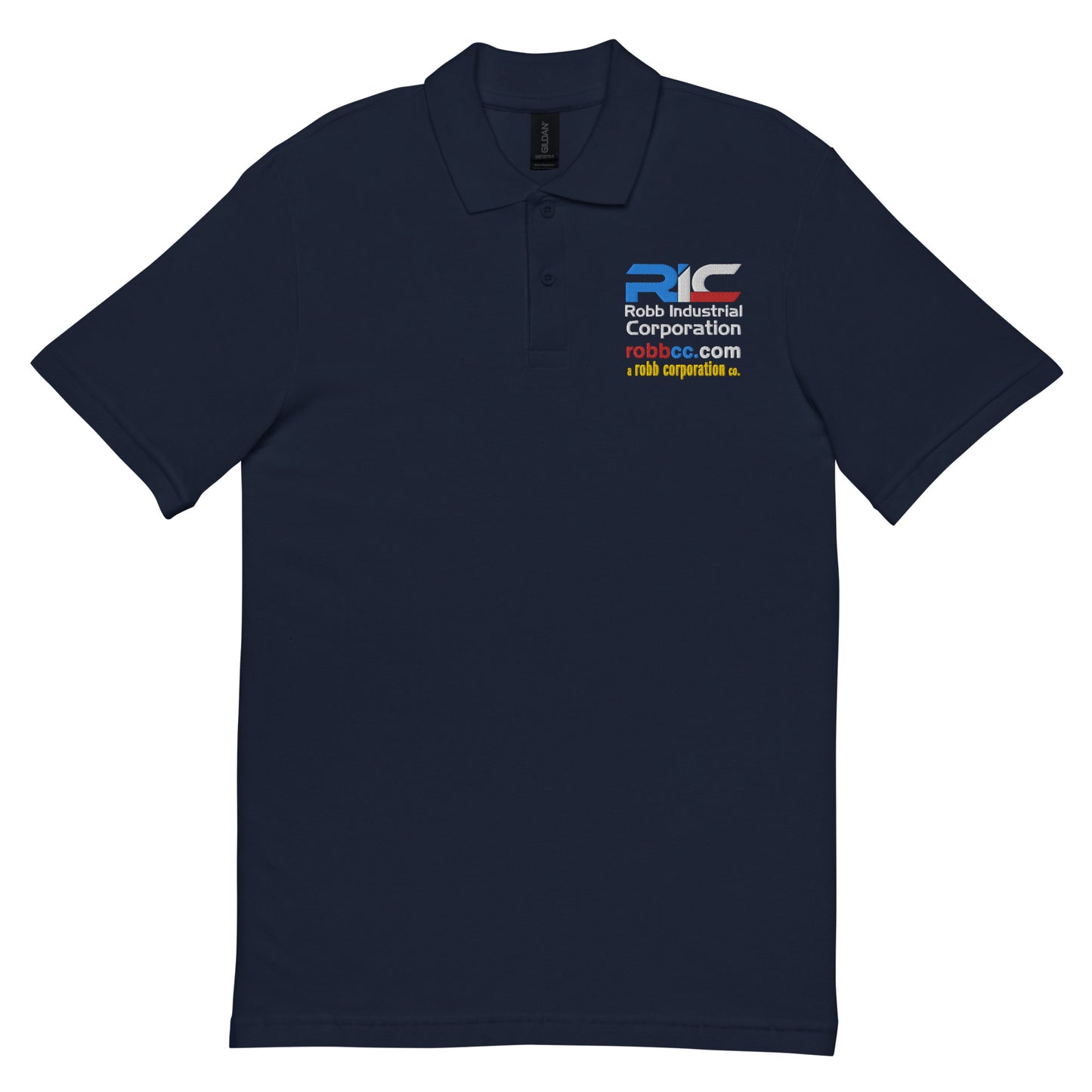 Robb Industrial Corporation pique polo shirt (navy)