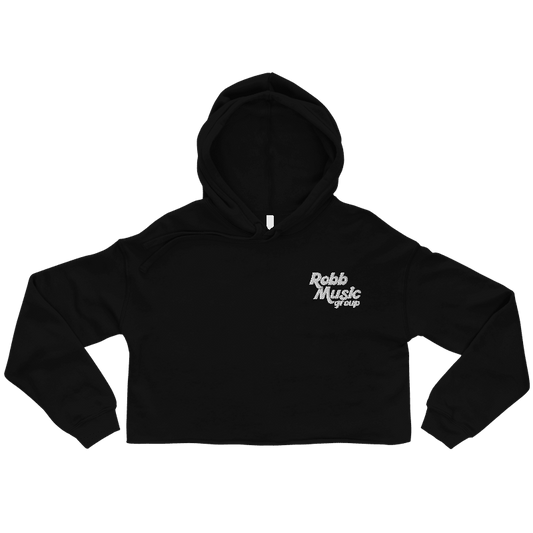 Robb Music Group Women's Cropped Hoodie - Black