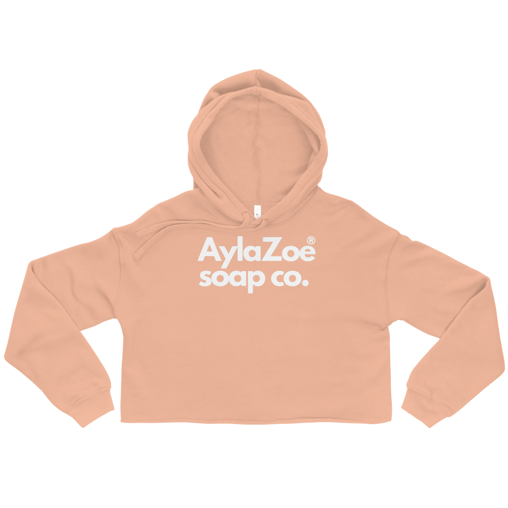 AylaZoe Soap Co. Cropped Hoodie - Peach
