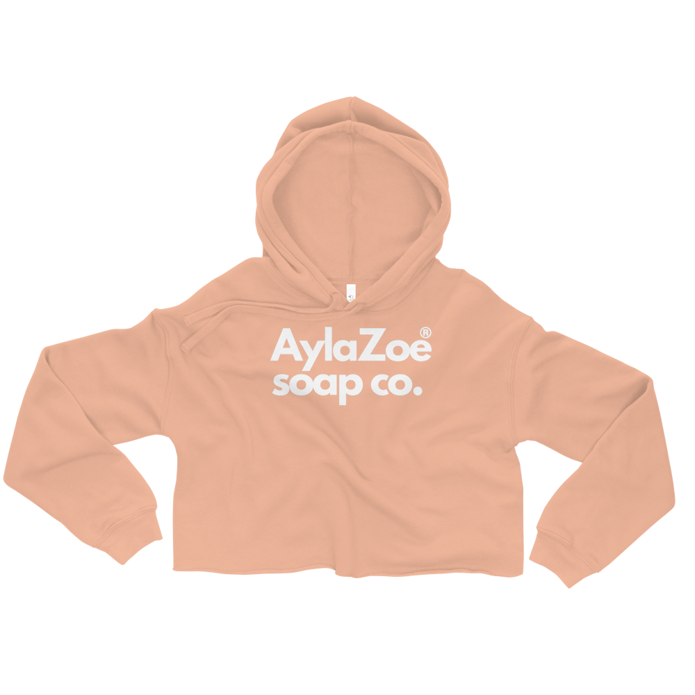 AylaZoe Soap Co. Cropped Hoodie - Peach