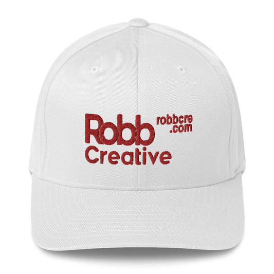 Robb Creative Closed-Back Structured Cap (white)