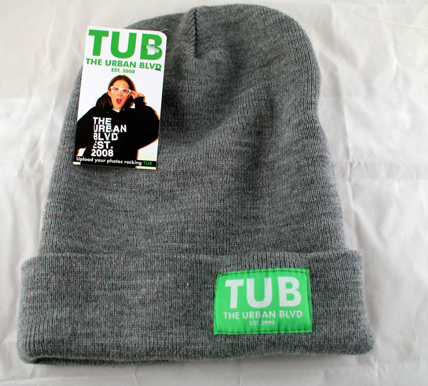 TUB logo beanie (light grey)