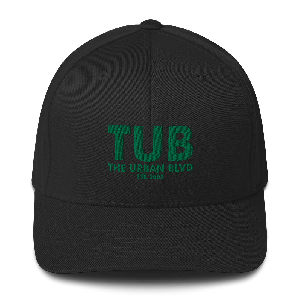 TUB logo Closed-Back Structured Cap (black)