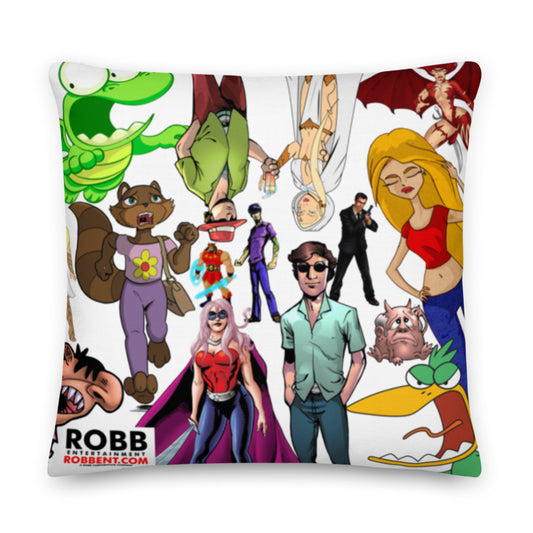 Robb Entertainment Characters Throw Pillow