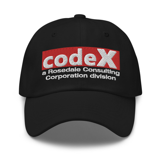 codeX classic dad hat (black)