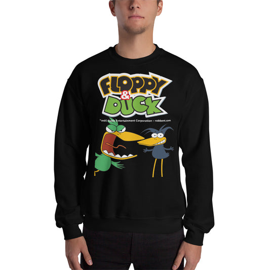 Floppy & Duck Unisex Sweatshirt (black)