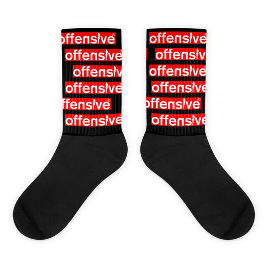 Red Bar Offensive Logo Socks