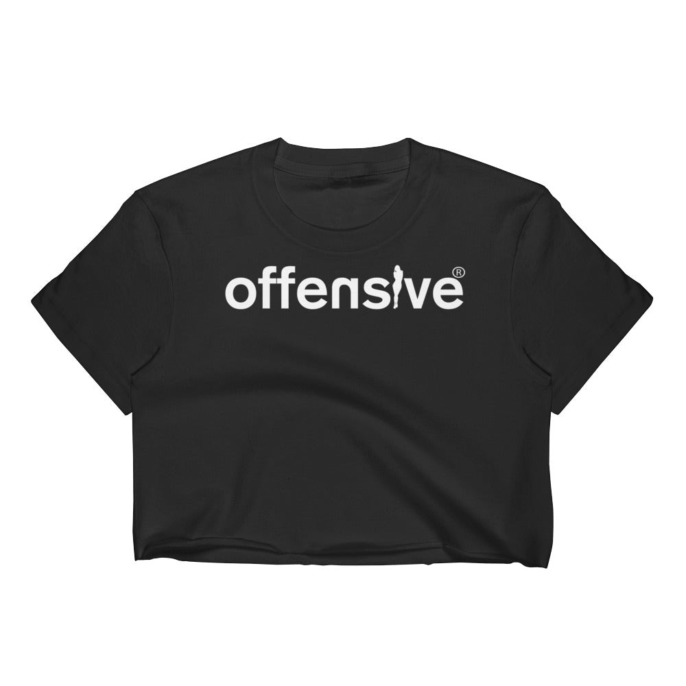 Offensive Crop Top T-Shirt (Black)