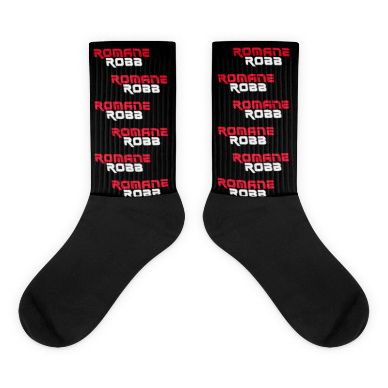Romane Robb logo (socks)