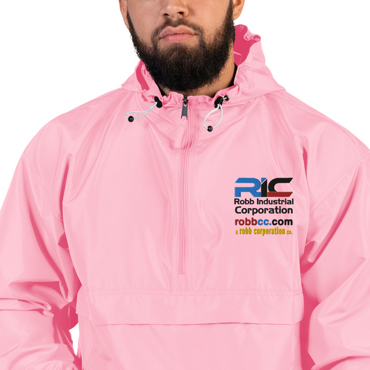 Robb Industrial Corporation Half-zip pullover Champion Packable Jacket (Pink Candy)