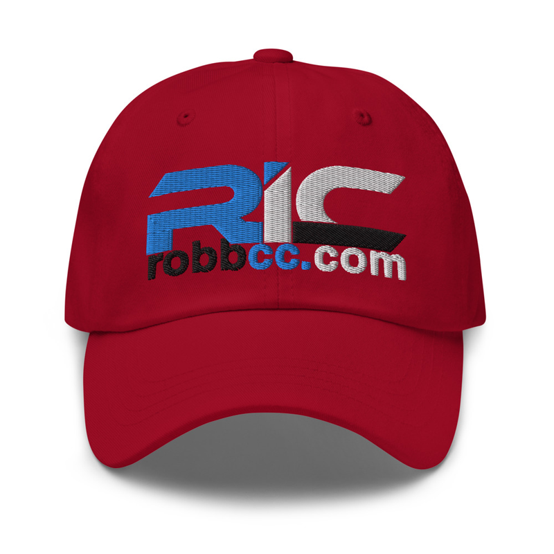 Robb Industrial Corporation Logo Classic Dad Cap (cranberry)