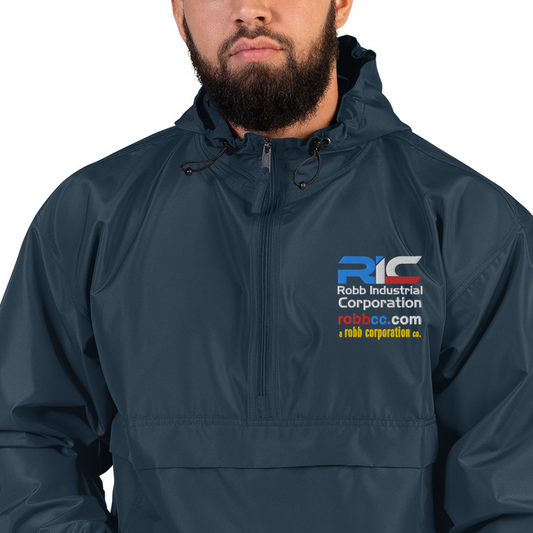 Robb Industrial Corporation Half-zip pullover Champion Packable Jacket (Navy)